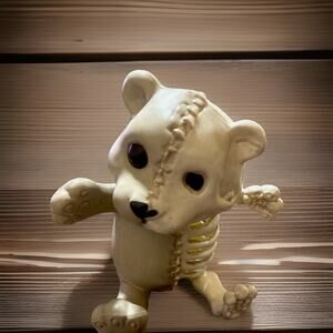 Half Bear Teddy Bonez Skeleton Teddy Bear 15" Halloween Decor Prop Halloween Use